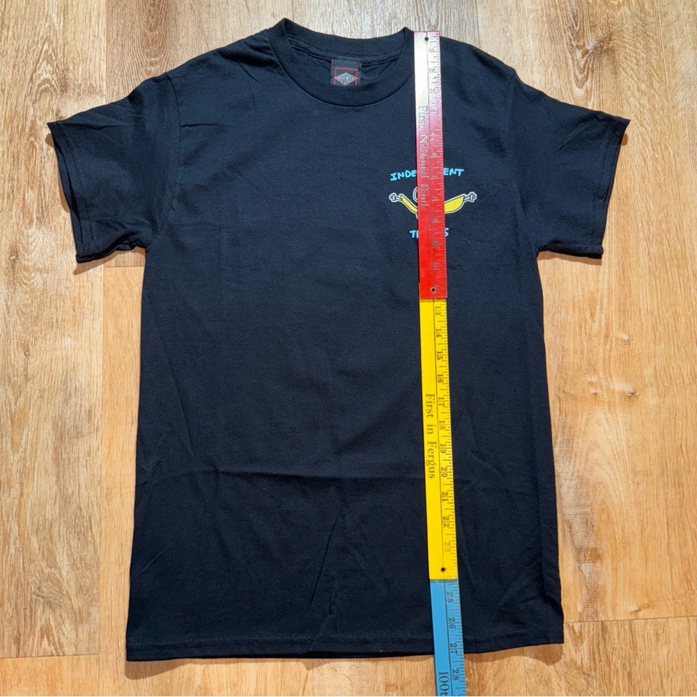 Independent Trucks Shirt Tony Hawk Skate Indy Promo Trucks Black sz Small NWOT - Picture 4 of 7